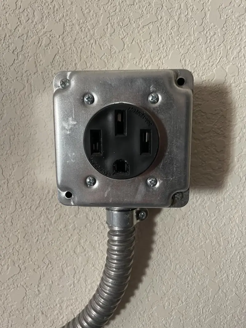 NEMA 14-50 outlet installed for Electrical Panel Upgrade in Dana Point